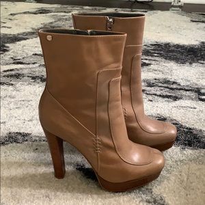 Leather booties